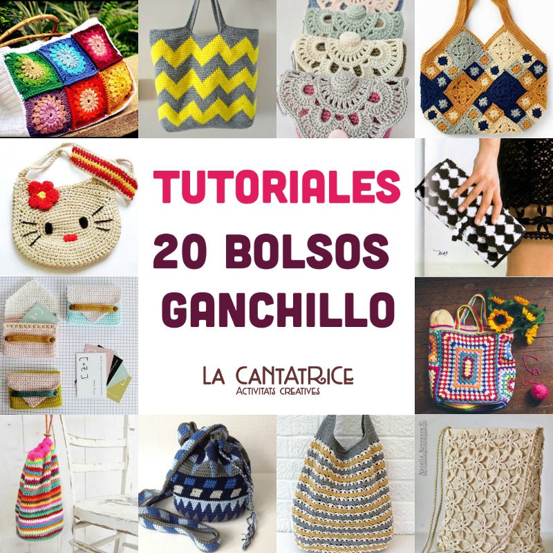 Bolso bicolor en tejido crochet o ganchillo - BLOG DE TEJIDO CROCHET